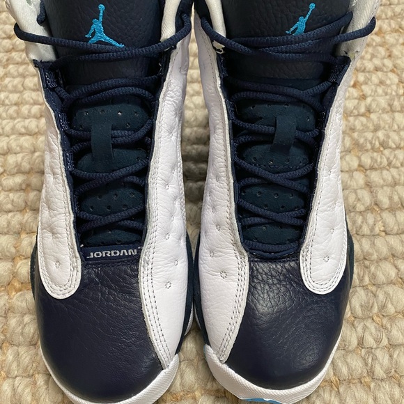 Jordan 13 Retro White Obsidian Powder Blue GS 5Y - Picture 2 of 10